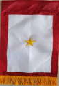 Service Star Banner Gold Star 12"x18" Embroidered Flag ROUGH TEX® 600D with Gold Fringe