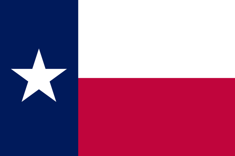 Texas 5'x8' Embroidered Flag ROUGH TEX® 600D with Colored Box