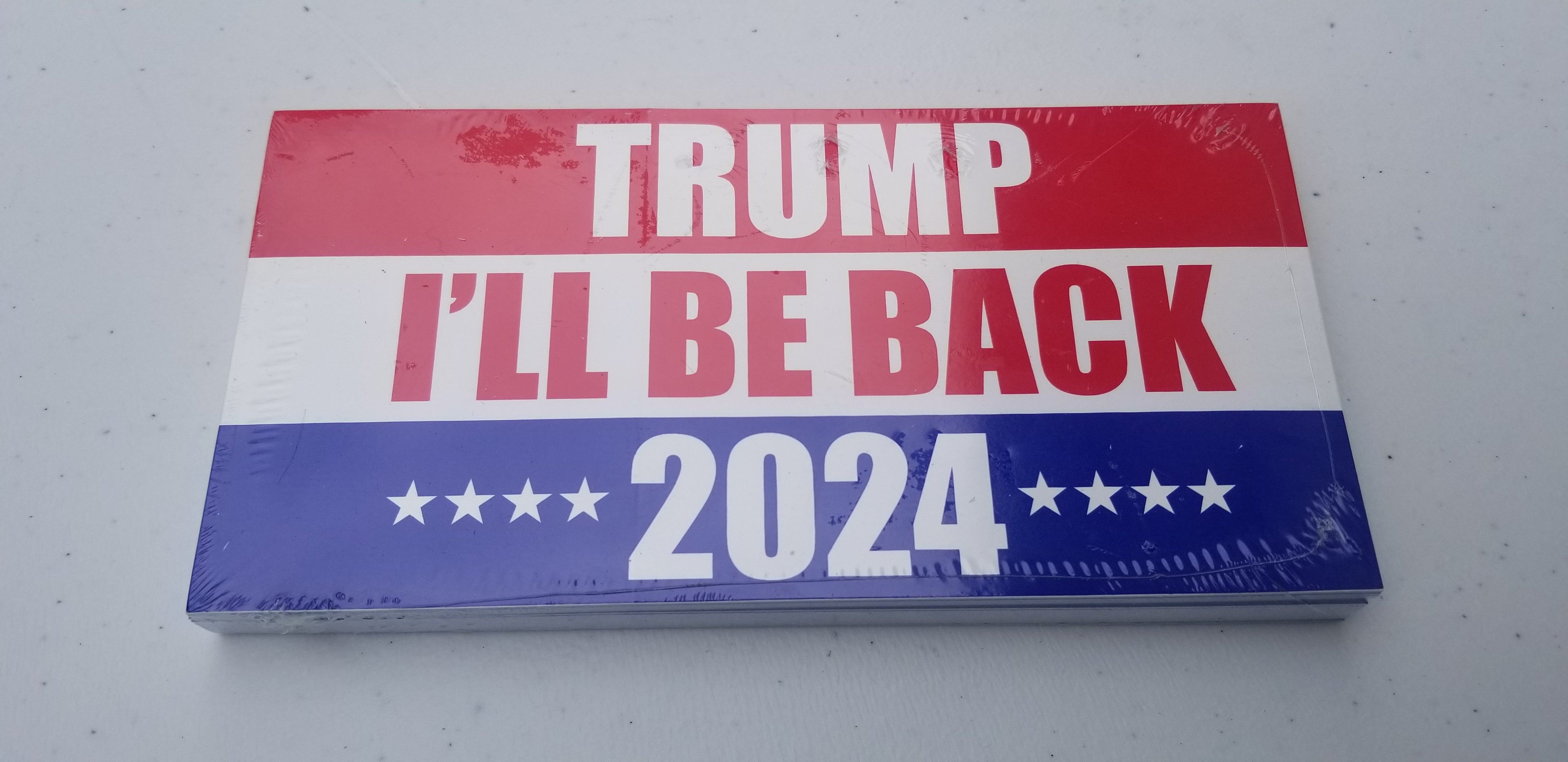 Trump I'll Be Back 2024 Bumper Sticker