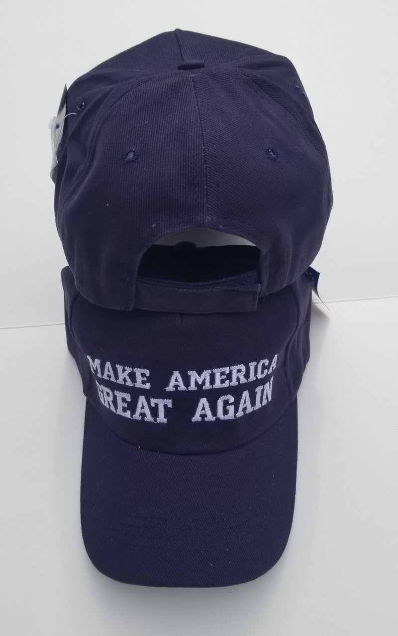 Make America Great Again Navy Trump Blue Embroidered Cap