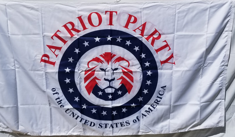 Patriot Party of The United States Of America 3'X5' Double Sided Flag ROUGH TEX® 100D