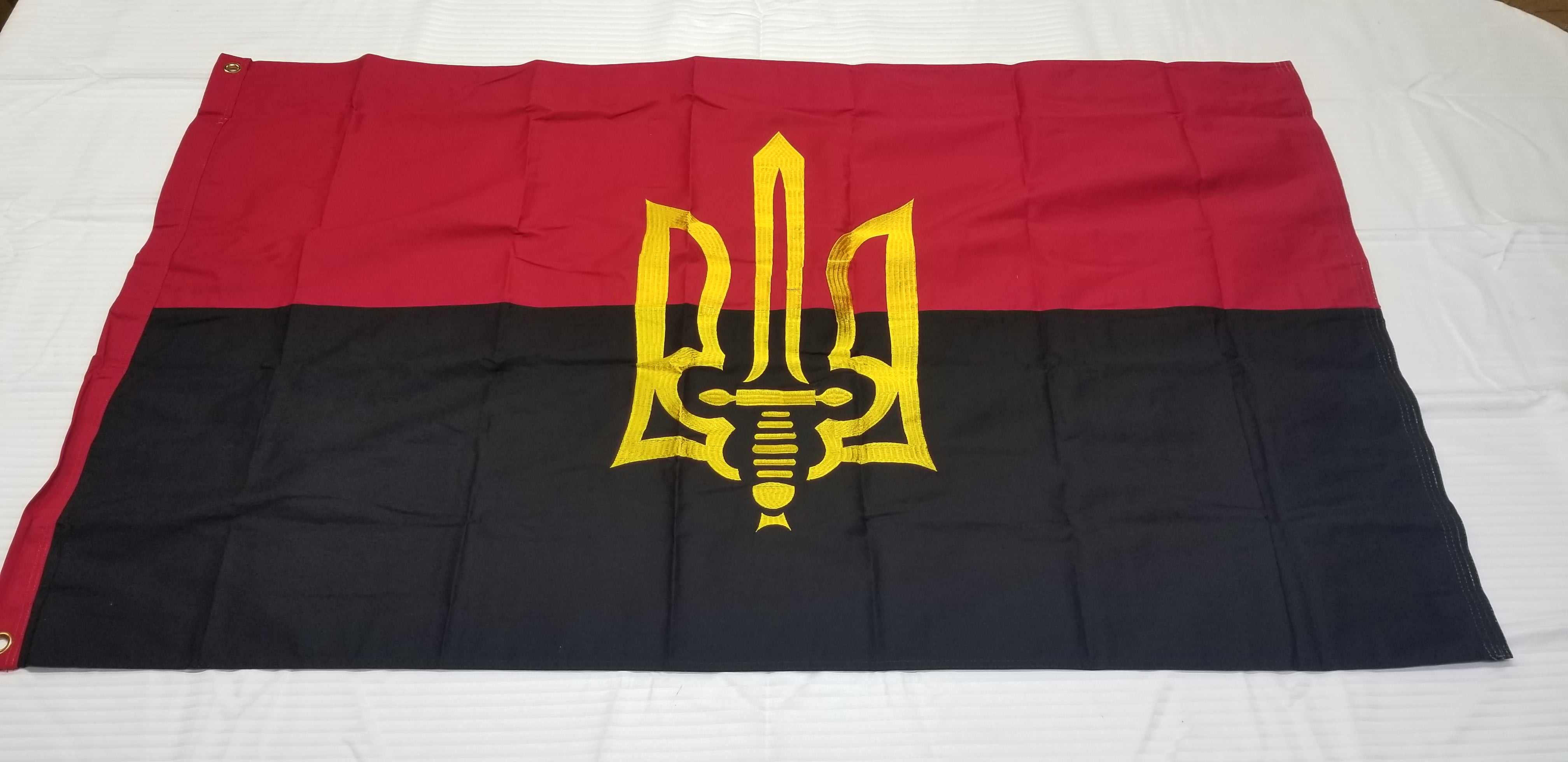 5x8 Ft Ukraine Ukrainian Plain Flag Rough Tex Knitted 5'x8' Banner By Trade Winds