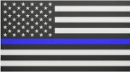 US Police Memorial 3'X5' Embroidered Flag ROUGH TEX® 600D Nylon