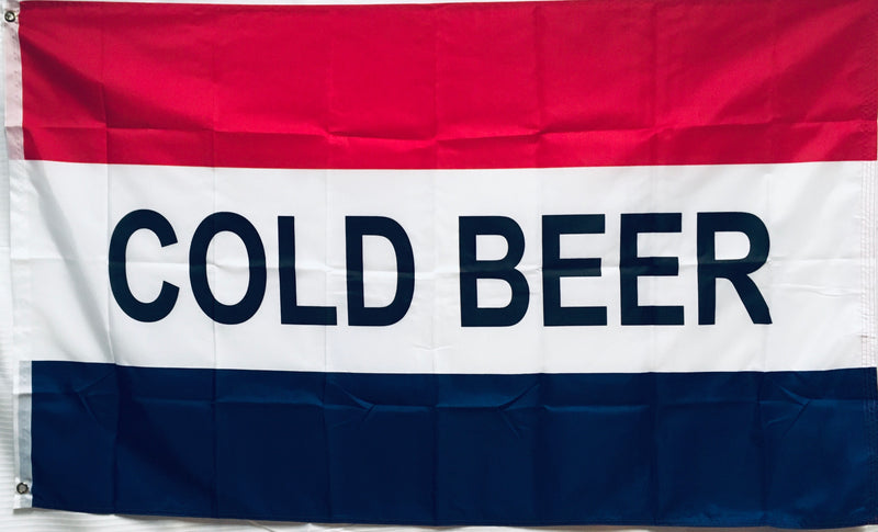 Cold Beer 3'x5' Flag ROUGH TEX®  68D