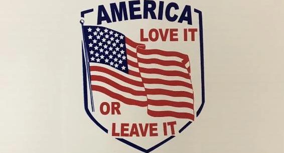 America Love It Or Leave It Shield Bumper Stickers Made in USA