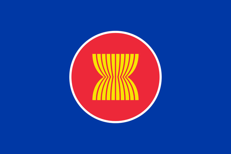 ASEAN Rectangle Lapel Pin Asia Association of Southeast Asian Nations