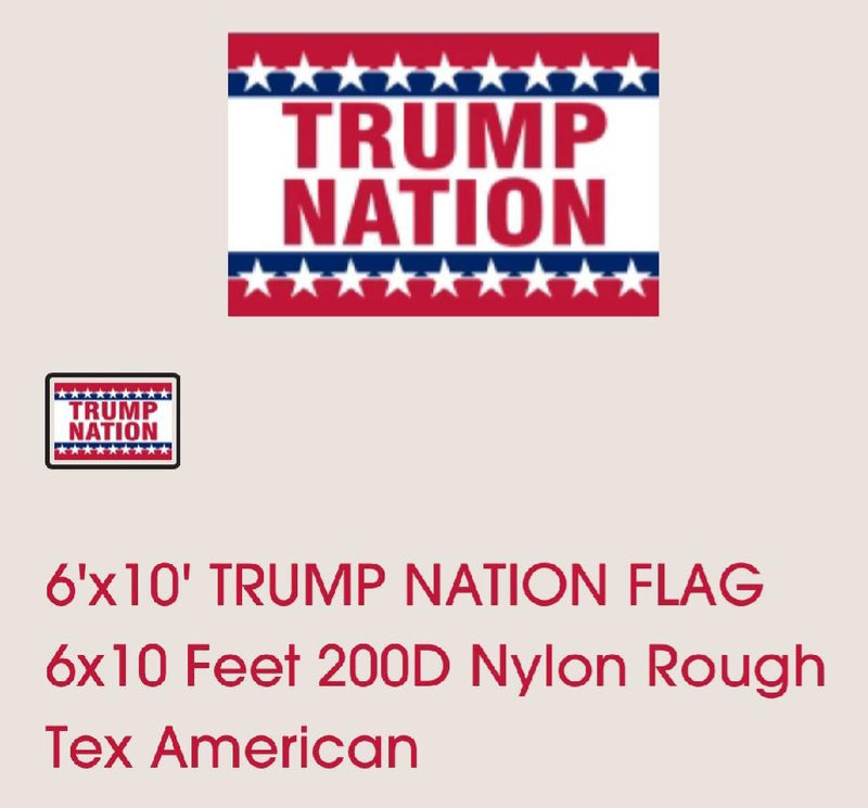12 Pack Mixed Trump 6x10 Flags 6+6 Trump 2024 MAGA & TRUMP NATION Flags