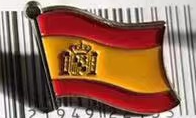 Spain Wavy Lapel Pin