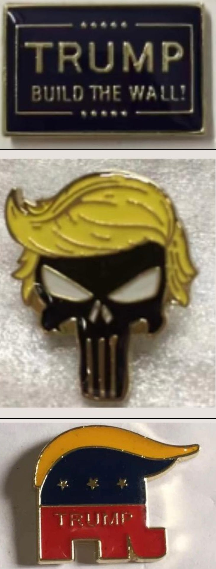 Mixed Trump Lapel Pins Assorted