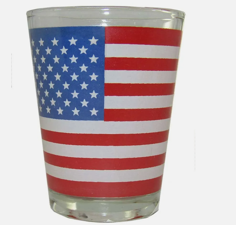 USA American Shot Glass