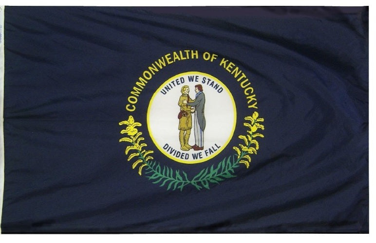 Kentucky State 3'X5' Embroidered Flag ROUGH TEX® 300D Nylon