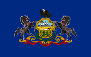 Pennsylvania State 3'X5' Embroidered Flag ROUGH TEX® 300D Nylon
