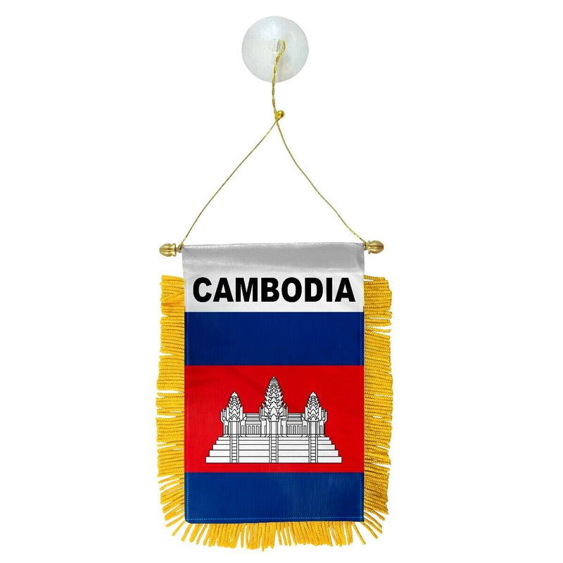 Cambodia Flag Mini Banner