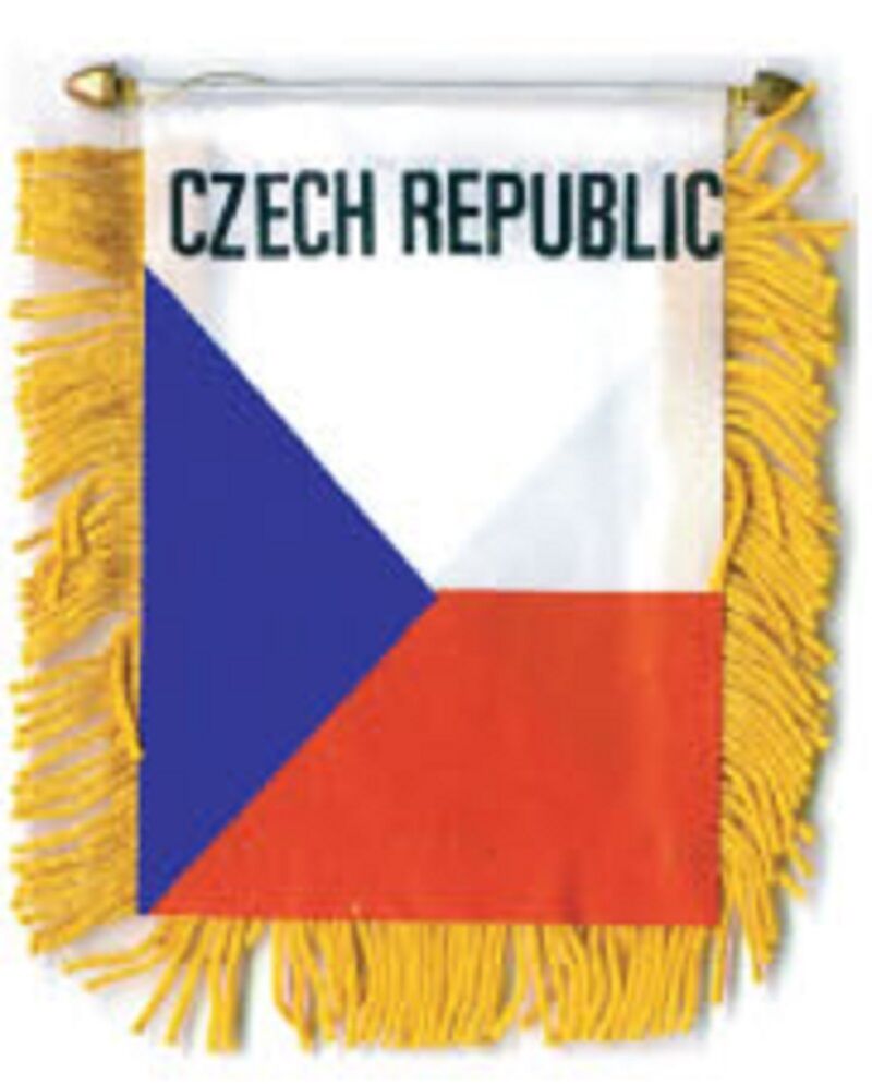Czech Republic Flag Mini Banner