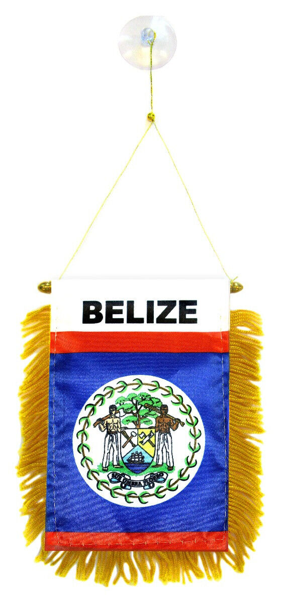 Belize Flag Mini Banner