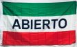 Abierto 3'x5' Flag ROUGH TEX®  Polyester