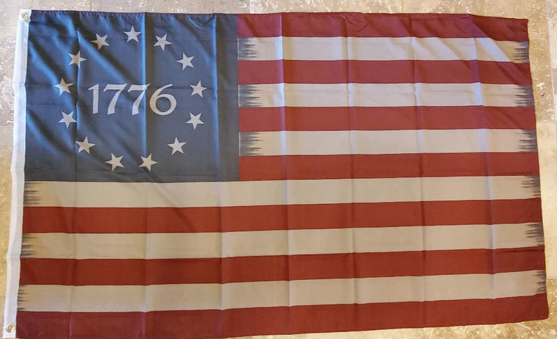 3X5 FLAG ROUGH TEX 100D 1776 Official Vintage Betsy Ross
