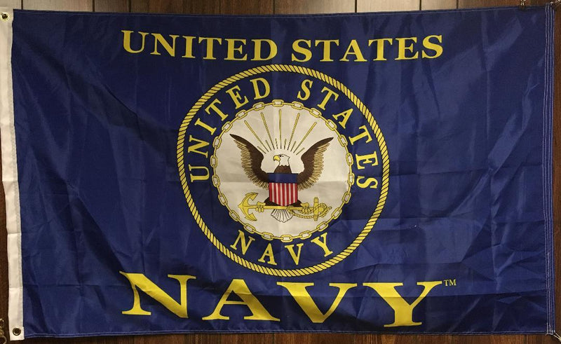 UNITED STATES NAVY FLAG FLAG 3X5 150D  ROUGH TEX