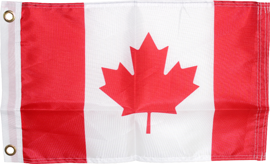 Canada Canadian Flag 150D Rough Tex ® Nylon 12x18 Inches Boat Flags