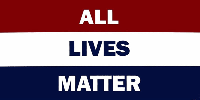 All Lives Matter Red White Blue Small Letters Bumper Sticker