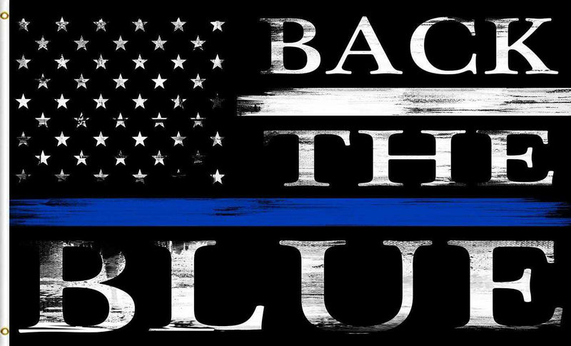 Back The Blue USA 3'X5' Flag ROUGH TEX® 100D