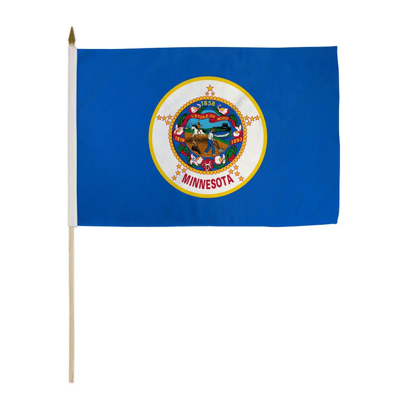 Minnesota Stick Flags - 12''x18'' Rough Tex ®68D