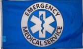 3'X5' 100D Emergency Medical Services FLAG