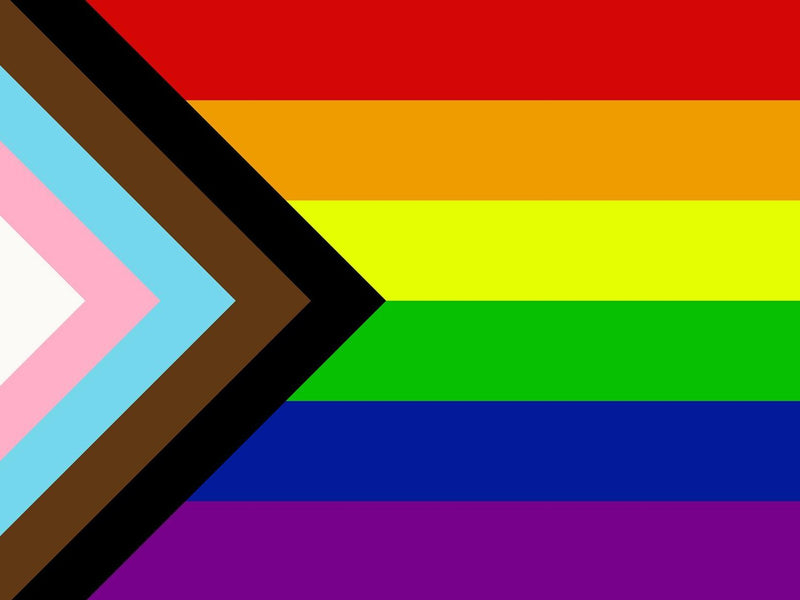 Pride Progressive 3'X5' Nylon Flag ROUGH TEX® 68D
