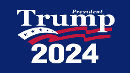 President Trump 2024 Car Flag 12"x18" Nylon Double Sided
