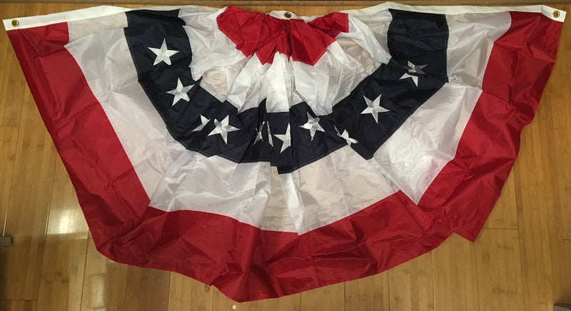 USA American 1.5'x3' Embroidered Fan Nylon