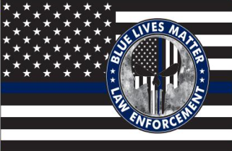 Blue Lives Matter (Law Enforcement) 3'X5' Flag ROUGH TEX® 100D