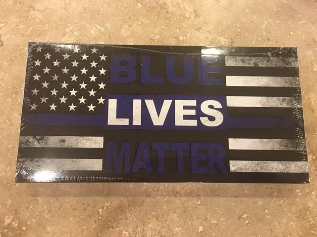 AMERICAN DISTRESS POLICE MEMORIAL BLUE LIVES MATTER POLICE THIN LINE OFFICIAL BUMPER STICKER PACK OF 50 BUMPER STICKERS