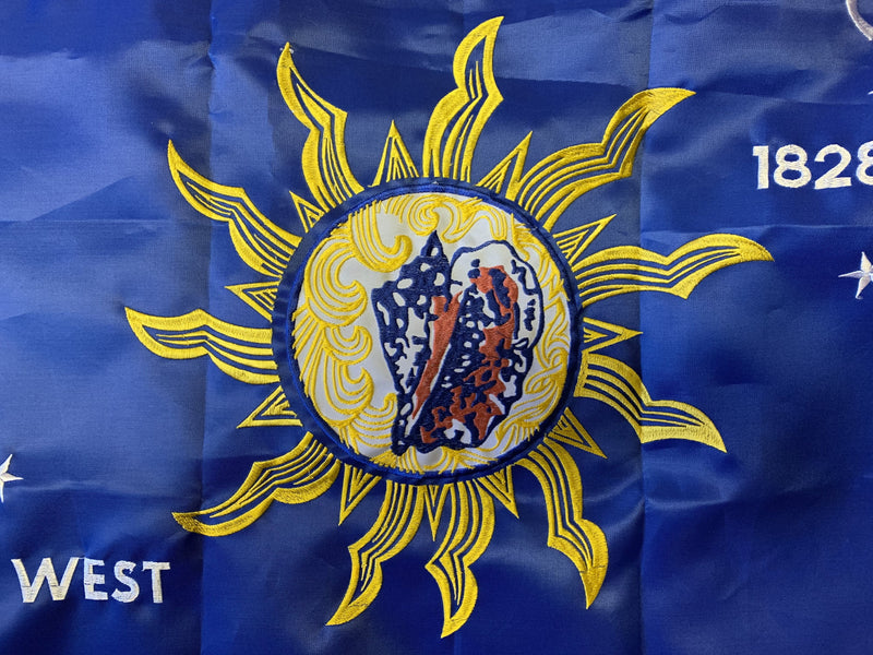 Key West Conch Republic 3'X5' Embroidered Double Sided Flag Rough Tex® 300D