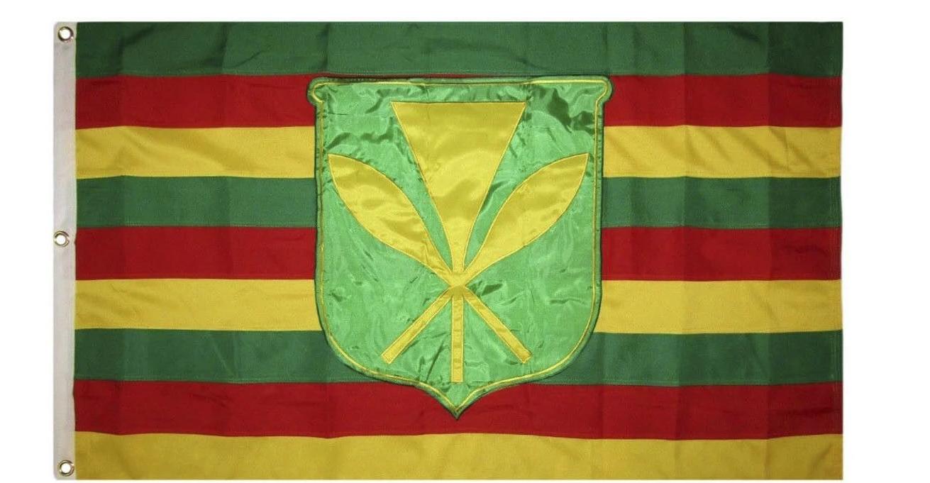 Aazon.co : 3'x5' KANAKA AOLI HAWAII FLAG, Hawaiian Sovereignty