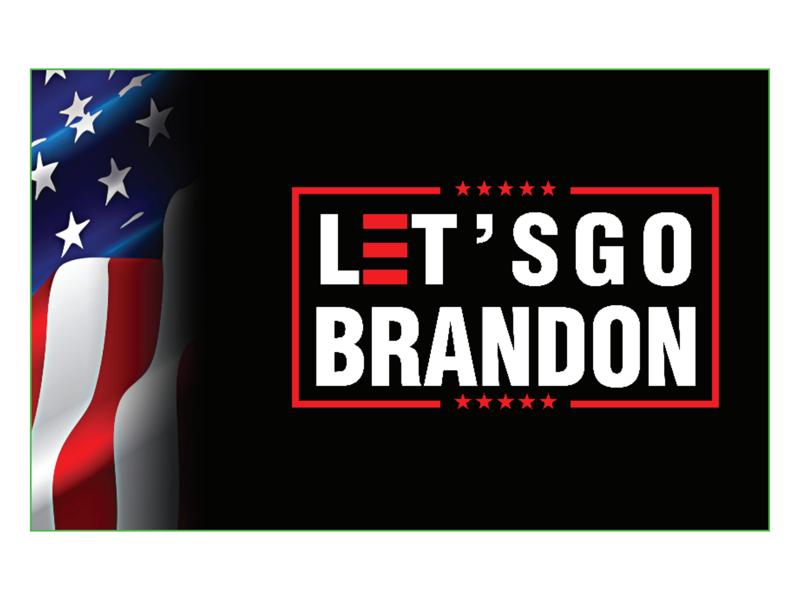 Let's Go Brandon FJB Black 3'x5' Flag
