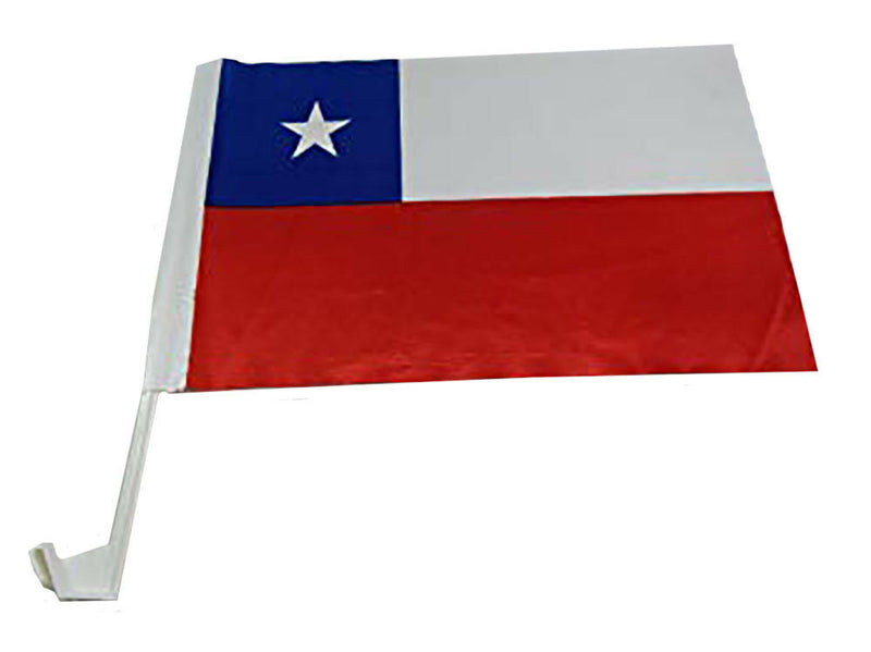 Chile - 12''x18'' Car Flag Rough Tex® 68D