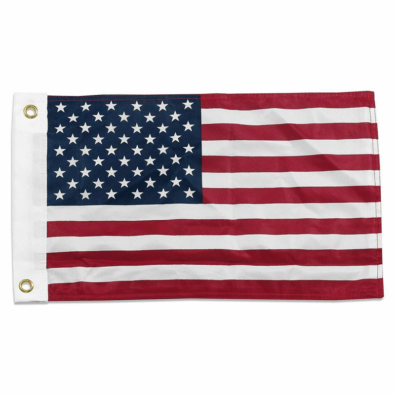 USA - 12''X18'' Flag With Grommets Rough Tex® 68D