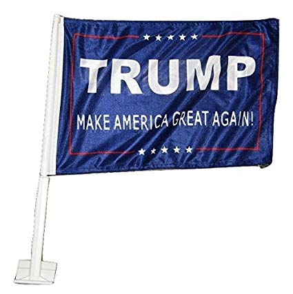 Trump MAGA Car Flag Knit Double Sided Make America Great Again Car Flags Blue