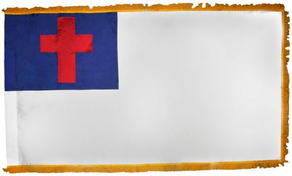 Christian Gold Fringe 3x5 Indoor Flag Sleeve