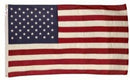 USA Flag Valley Forge Best Commercial Grade 100% Cotton 3'x5' American embroidered stars & sewn stripes Made In U.S.A.