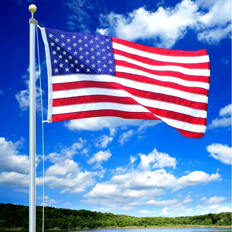 American Flags USA Nylon Embroidered Stars Sewn Stripes Brass Grommets
