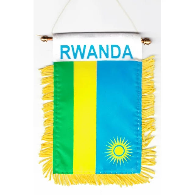 Rwanda Flag Mini Banner