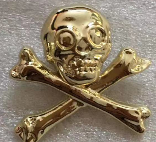 Crossbones Pirate Skull Lapel Pin