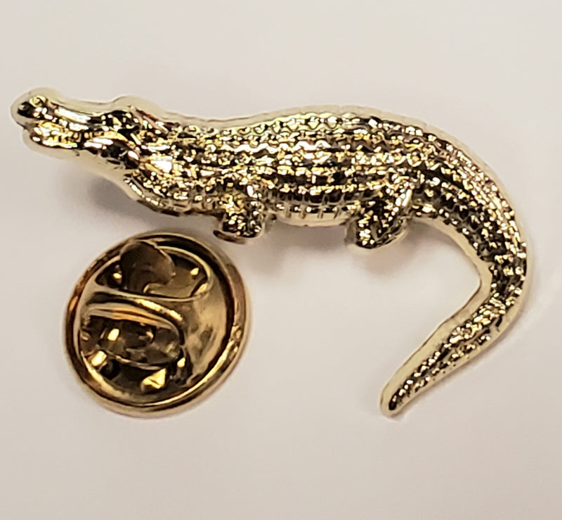 Alligator Lapel Pin Florida Gator Gold Pins
