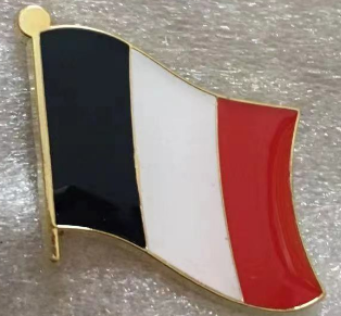 France Wavy Lapel Pin