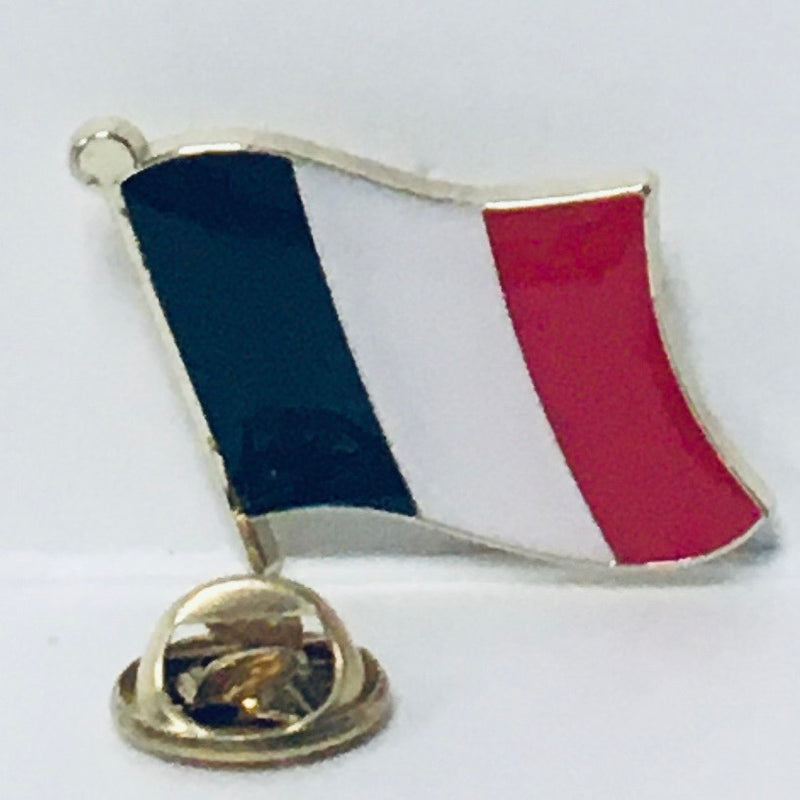 France Wavy Lapel Pin