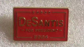 DeSantis For President 2024 Red Lapel Pin