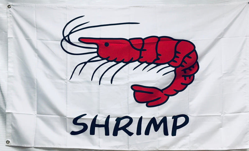 Shrimp White 3'X5' Flag ROUGH TEX® 100D