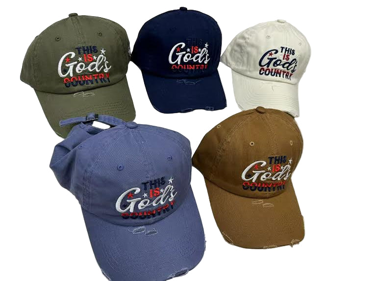 This Is God's Country Embroidered Cap
