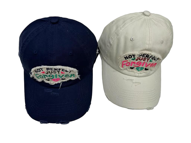Not Perfect Just Forgiven Embroidered Cap